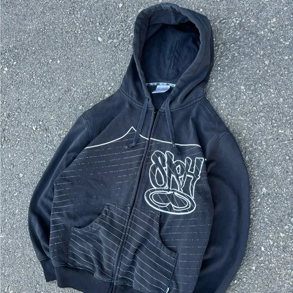 Y2K SRH Zip Up Hoodie Sweatshirt Sweater Jacket - Picture 2 of 9